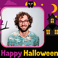 Cartoon Halloween card online